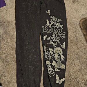 Stylish Black Graphic Joggers
